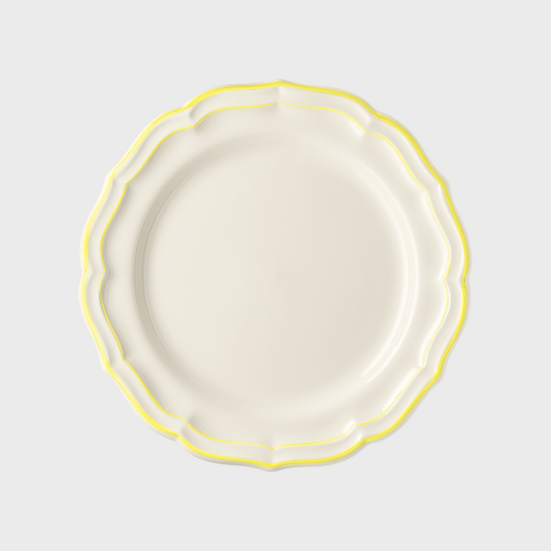 Gien Citron Scallop Edge Dessert/Side Plate