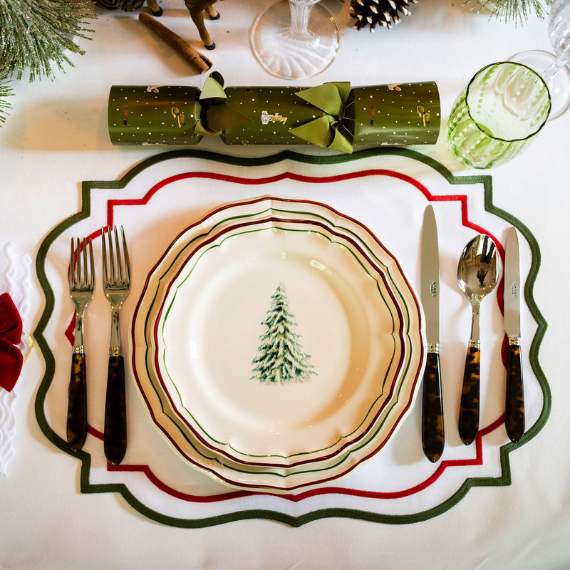 Christmas Tree Dessert/Side Plate